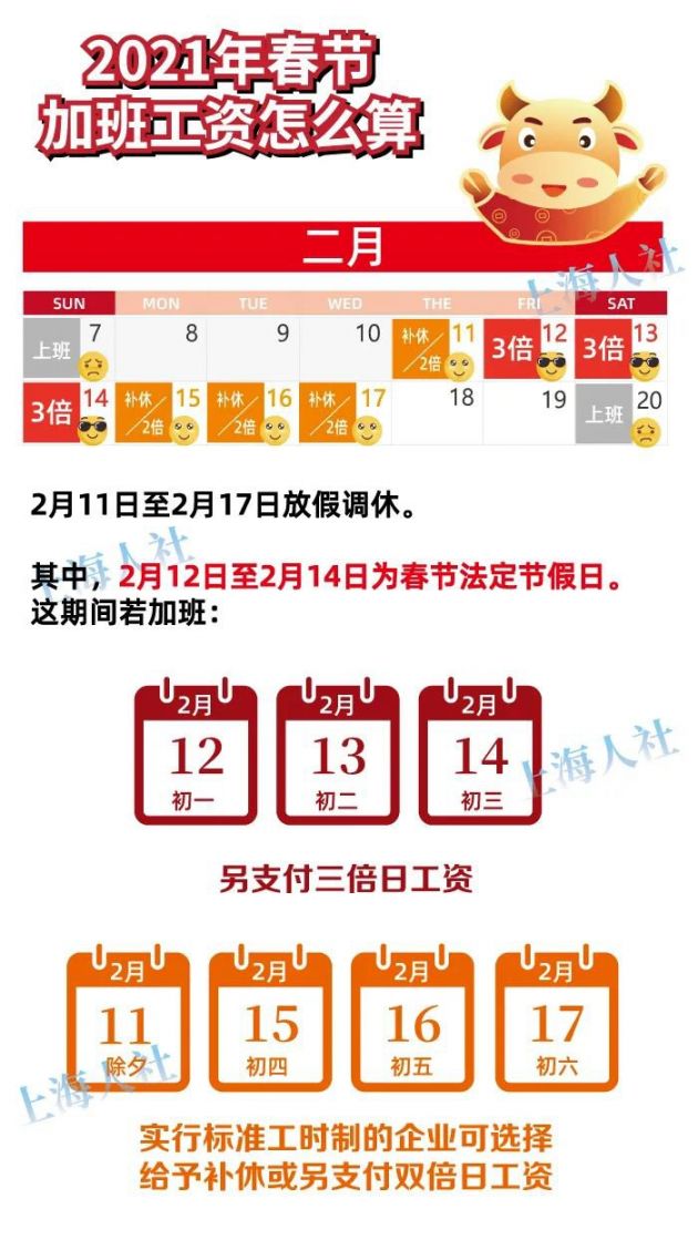 春节假期哪几天算加班？一篇文章解读