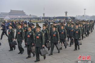 解放军和武警部队代表团进入会场，展现新时代风采与力量