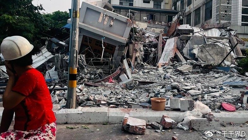 缅甸地震已致1644死3408伤，灾难无情，人间有爱