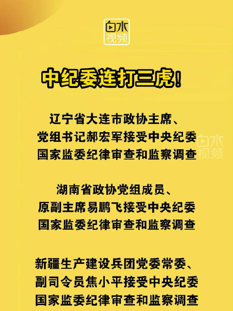 中纪委连打三虎，反腐风暴下的坚决行动