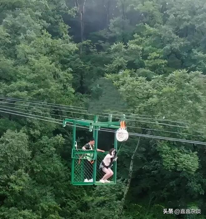 景区推出窝囊版蹦极爆火