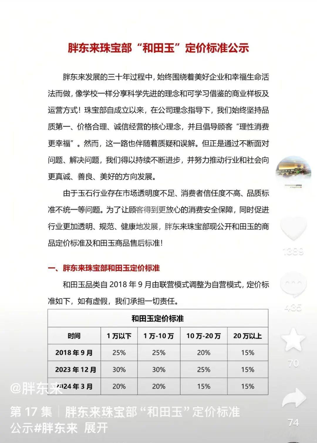 胖东来发布和田玉退货说明，不扣费用，顾客至上，诚信至上