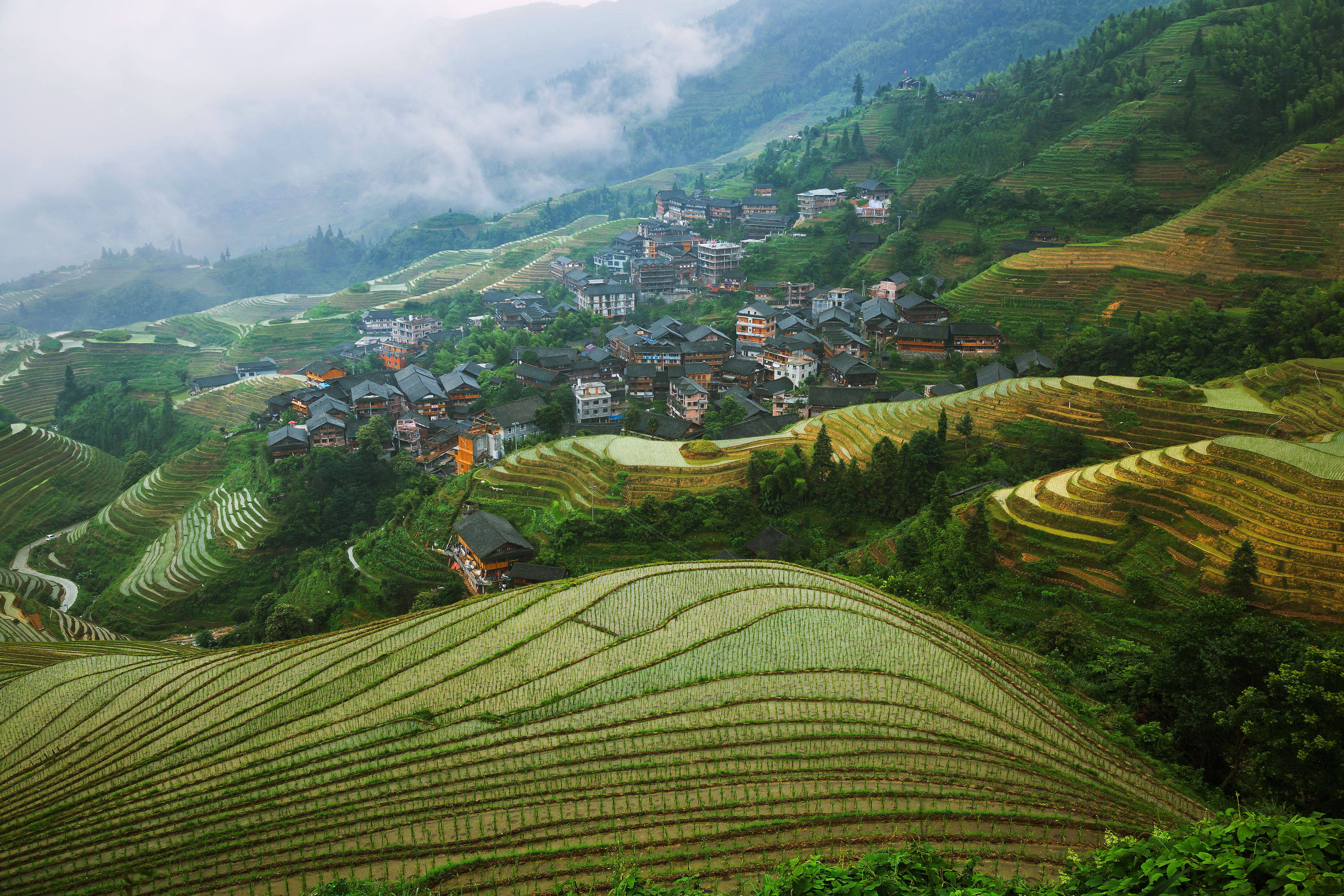 广西龙胜图片，美景尽收眼底