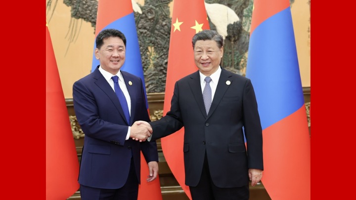 蒙古国总统霸气出场，权力与荣耀的展现